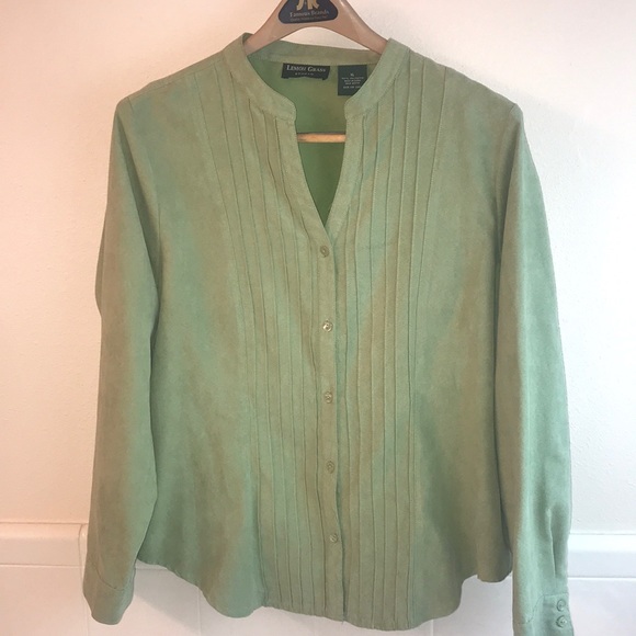 lemon grass studio Tops - Lemon Grass Studio Light Green Soft Touch Blouse.